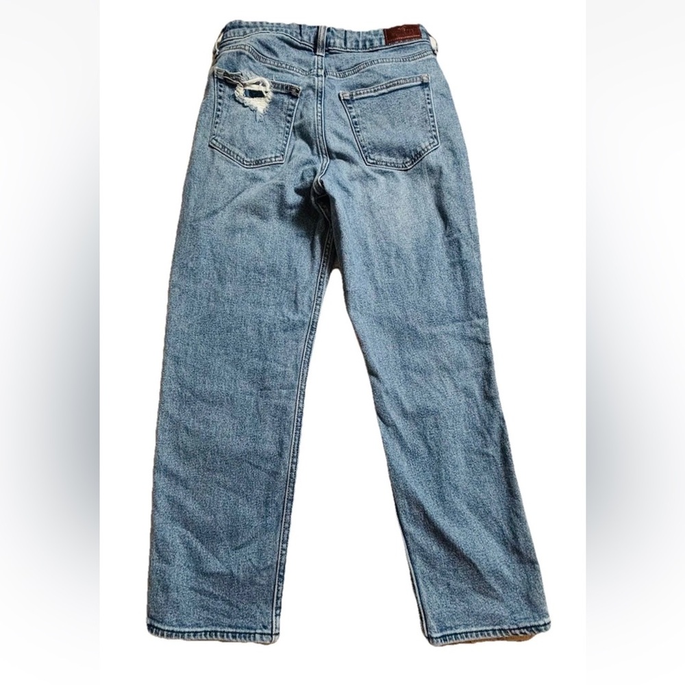 Hollister Ultra High Rise Vintage Straight Jeans Womens Sz 5R W27 L25 Blue - Picture 2 of 10
